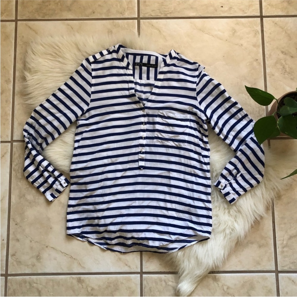 Zara Striped Sailor Blouse